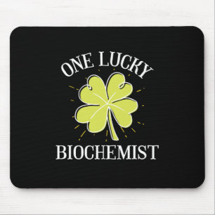Tapis De Souris Jour de la Saint Patrick Lucky Biochemist Cadeau
