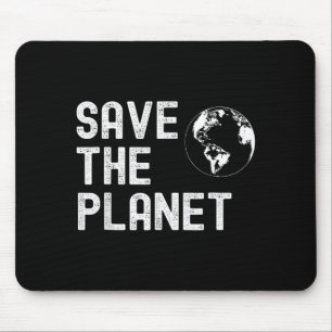 Tapis De Souris Jour de la Terre Sauvez la planète, Bonne fête de