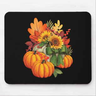 Tapis De Souris Jour de l'Action de Grâce Citrouille Tournesol Aut