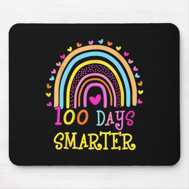 Tapis De Souris Jour De L'École Enseignant 100 Jours Arc-En-Ciel S (Devant)