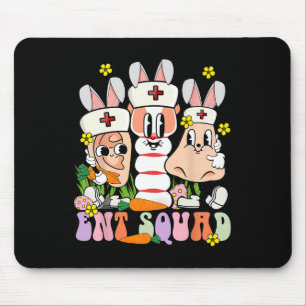 Tapis De Souris Jour de Pâques ORL Ent Médecin Infirmière Oreille