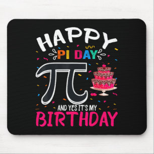 Tapis De Souris Jour de Pi Anniversaire Amoureux des Maths Joyeux