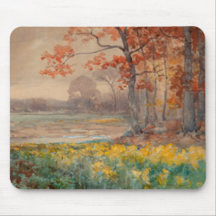Tapis De Souris Jour des Fleurs Jaunes Gris, 1911