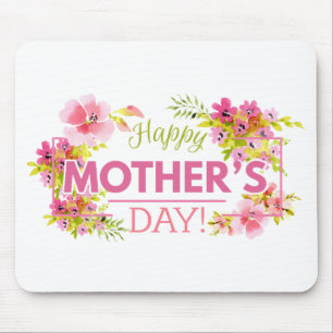 Tapis De Souris Jour des mères florales élégantes   Mousepad