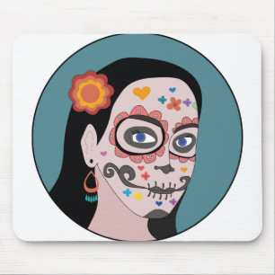 Tapis De Souris Jour des morts de Día de Los Muertos