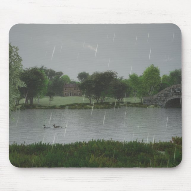 Tapis De Souris Jour des pluies au lac Mousepad (Devant)