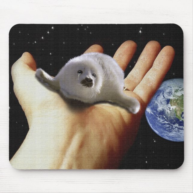 Tapis De Souris JOUR DES TERRES HARP SEAL Mousepad (Devant)