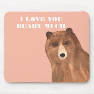 Tapis De Souris Jour des Valentines Je t'aime beaucoup