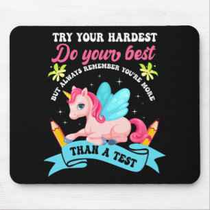 Tapis De Souris Jour Shirt Unicorn Test Jour