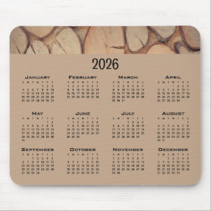 Tapis De Souris Journaux des arbres bruns