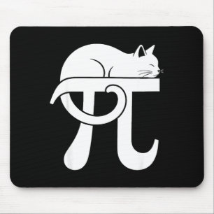 Tapis De Souris Journée de Pi Maths Chat Nerd Comédie Enseignant É