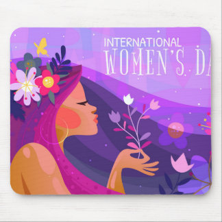 Tapis De Souris Journée des femmes, pouvoir des femmes et autonomi
