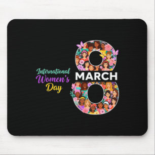 Tapis De Souris Journée internationale des femmes 8 mars 2026 auto