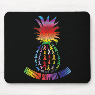 Tapis De Souris Journée mondiale du cancer Soutien Squad Cancer Su