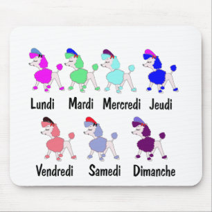 Tapis De Souris Journées françaises de la semaine