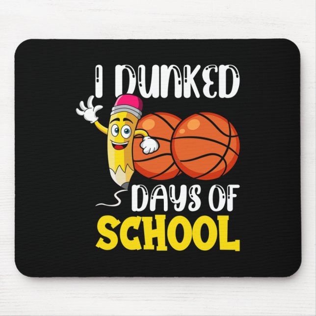 Tapis De Souris Jours De Basketball Scolaire Étudiant (Devant)