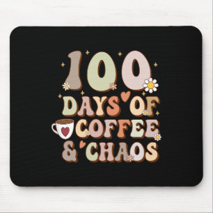 Tapis De Souris Jours De Café Et Chaos 100e Jour D'Enseignement
