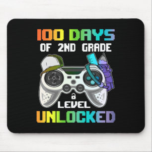 Tapis De Souris Jours De Jeux Vidéo De Gamer Déverrouillés De 2E A