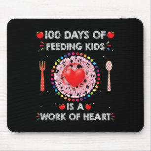 Tapis De Souris Jours D'École Déjeuner Dame Pour Déjeuner Lady Caf
