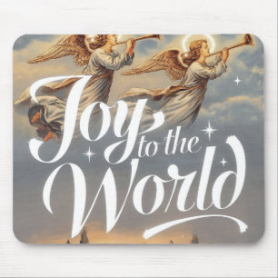 Tapis De Souris Joy to the World Christmas Design