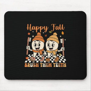 Tapis De Souris Joyeuse Brossage D'automne Des Dents Dentiste Dent