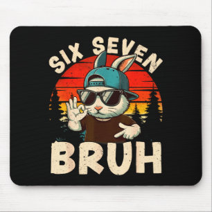 Tapis De Souris Joyeuse fête de Pâques 67 Six Sept Bruh Dabbing La