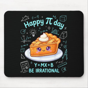Tapis De Souris Joyeuse Fête de Pi Prof de Maths Drôle Élève Amate