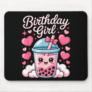 Tapis De Souris Joyeuse Fille D'anniversaire Mignonne Nk Nœud Bull