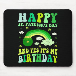 Tapis De Souris Joyeuse Saint-Patrick Anniversaire Saint-Paddy Fem