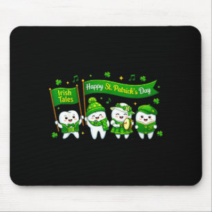 Tapis De Souris Joyeuse Saint-Patrick personnages dentaires dent