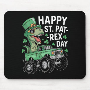 Tapis De Souris Joyeuse St Pat-rex Patricks Day Dinosaure Monstre 