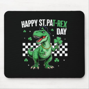 Tapis De Souris Joyeuse St Pat T-rex Day Garçons Enfants Dinosaure