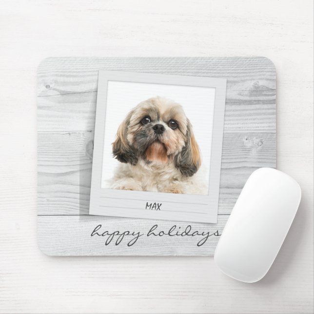 Tapis De Souris Joyeuses Vacances Animaux de compagnie Cadre photo (Avec souris)