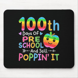 Tapis De Souris Joyeux 100 Jours De Préscolaire Et Toujours Puppin