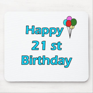 Tapis De Souris Joyeux 21ème anniversaire