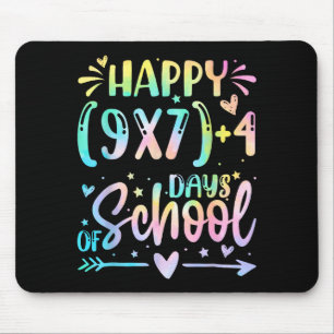 Tapis De Souris Joyeux 67 Jours D'école Prof De Maths Élèves Six 
