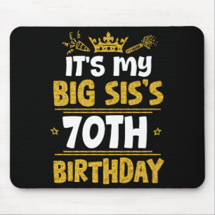 Tapis De Souris Joyeux 70e Anniversaire à Ma Grande Soeur 1955 70