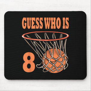 Tapis De Souris Joyeux 8e anniversaire 8 ans Basketball 8e anniver