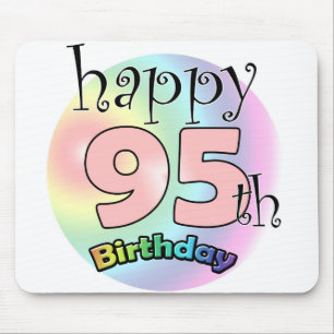 Tapis De Souris Joyeux 95ème anniversaire (roze)