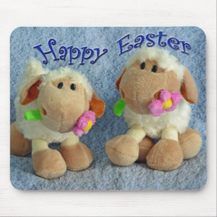 Tapis De Souris Joyeux agneaux de Pâques