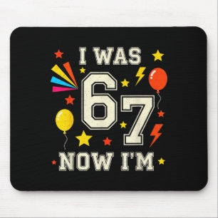 Tapis De Souris Joyeux Anniversaire 7 Ans J'avais 6 Ans Maintenant