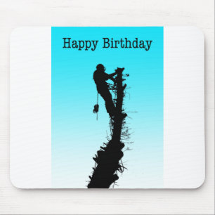 Tapis De Souris Joyeux Anniversaire Arboriste Arbre de Rigging