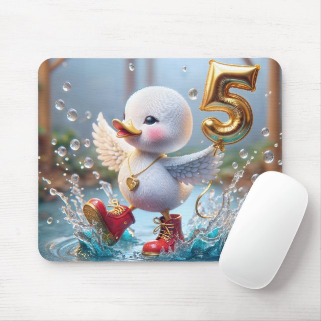 Tapis De Souris Joyeux Canard Avec Balloon #5 (Avec souris)