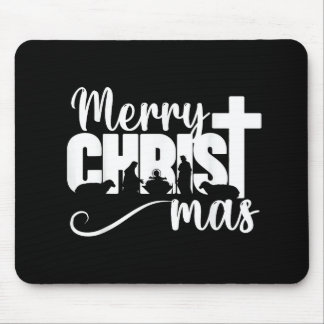 Tapis De Souris Joyeux Christ Mas chrétien Noël Jésus-Christm