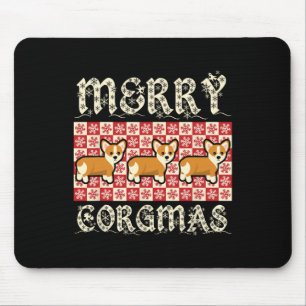 Tapis De Souris Joyeux Corgmas Xmas Chien race Design Chiens Chien