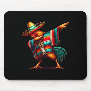 Tapis De Souris Joyeux Dabbing Mexicain Poulet Cinco De Mayo Lover