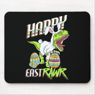 Tapis De Souris Joyeux Eastrawr Mignon Trex Dinosaure Lapin de Pâq