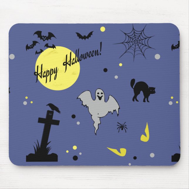 Tapis De Souris Joyeux Halloween (Devant)