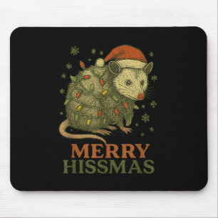Tapis De Souris Joyeux Hissmas Ssum Santa Hat Xmas Hommes légers