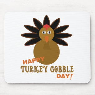 Tapis De Souris Joyeux Jour de la grogne turque Thanksgiving